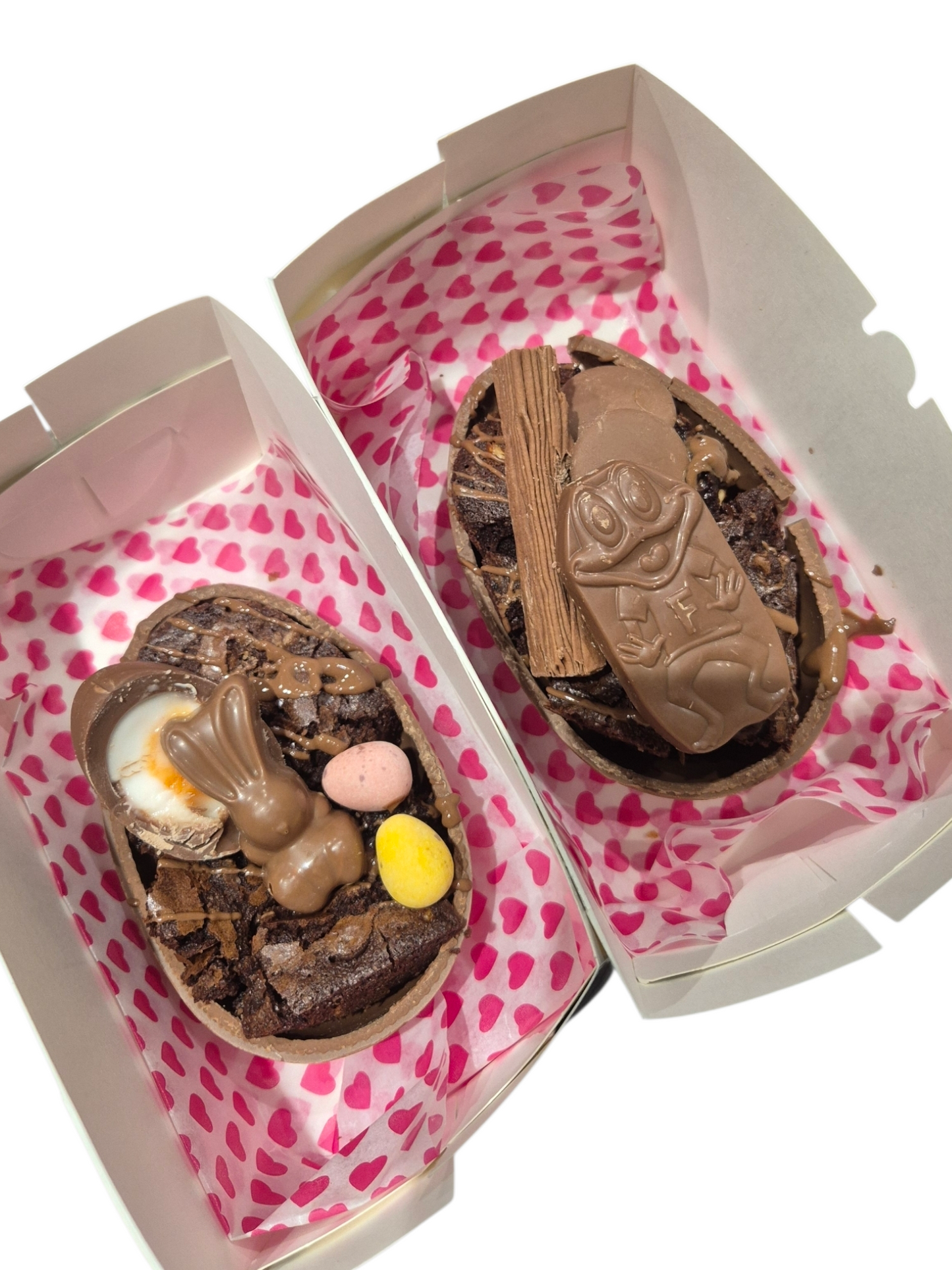 Brownie Filled Easter Egg